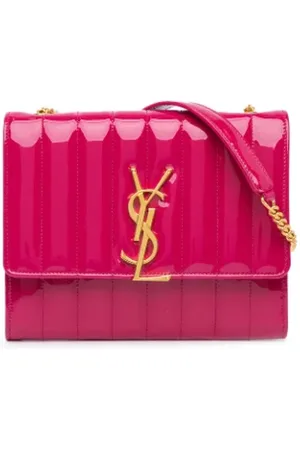 Saint Laurent Femme, Pre-owned, Rose, Taille: ONE Size Pre-owned Cuir sacs-bandouliere