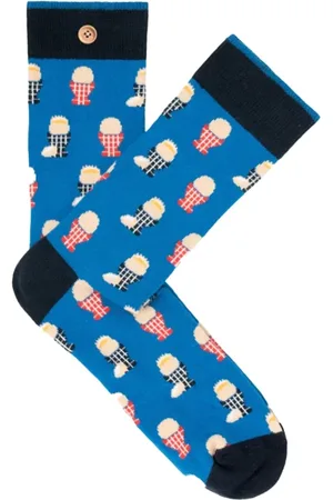 Cabaia Unisex, Sous-vêtements, Bleu, Taille: ONE Size Chaussettes Bleues à Motifs - Inséparables