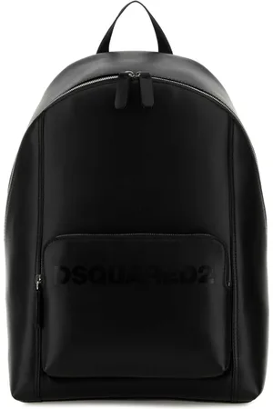 Dsquared2 Homme, Sacs, Noir, Taille: ONE Size Sac à dos en cuir noir élégant
