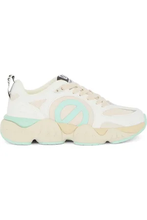No Name Femme, Chaussures, Multicolore, Taille: 39 EU Baskets Beige Élégants Confortables Sorties Décontractées