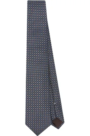 CANALI Homme, Accessoires, Bleu, Taille: ONE Size Cravate de Luxe en Soie Fabriquée en Italie