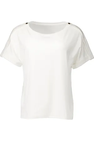 Marc Cain Femme, Tops, Blanc, Taille: 42 FR Off T-shirt Yc J14