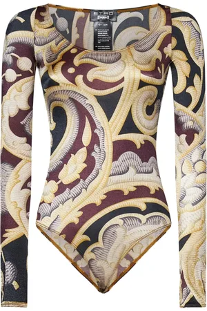 Wolford Femme, Tops, Multicolore, Taille: 38 FR Haut à Manches Longues Baroque Paisley