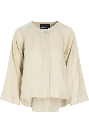 Bitte Kai Rand Femme, Vestes, , Taille: 38 FR Veste en lin aérienne ivoire