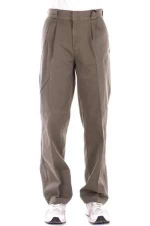 Dickies Homme, Pantalons, Vert, Taille: W34 Pantalon Vert avec Logo Arrière