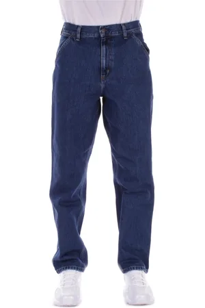 Carhartt Homme, Jeans, Bleu, Taille: W33 Logo Arrière Fermeture Éclair Jeans