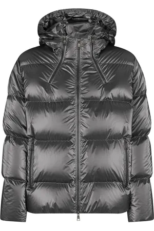 add Homme, Vestes, Gris, Taille: L Bomber EN Nylon Ultrabrillant Mouillé