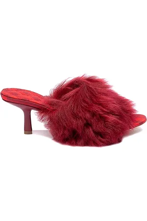 Burberry Femme, Chaussures, Rouge, Taille: 39 EU Sandales Shearling Minnie