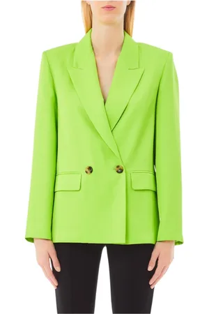 Liu Jo Femme, Vestes, Vert, Taille: 36 FR Élégant Style de Mode en Lin