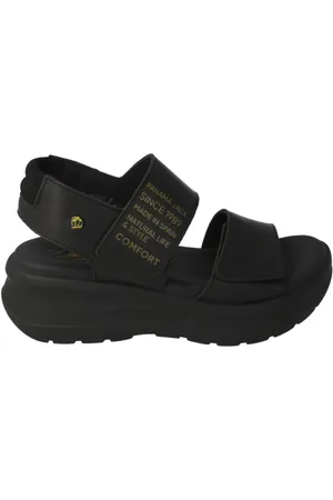 Panama Jack Femme, Chaussures, Noir, Taille: 41 EU Flat Sandales