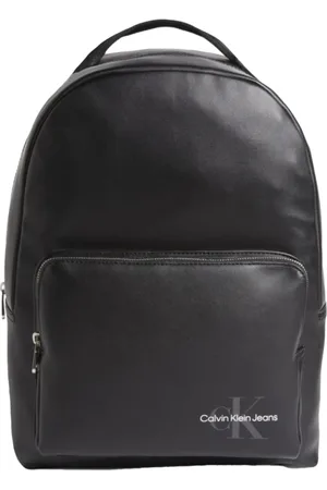 Calvin Klein Homme, Sacs, Noir, Taille: ONE Size Sac à dos élégant en simili cuir
