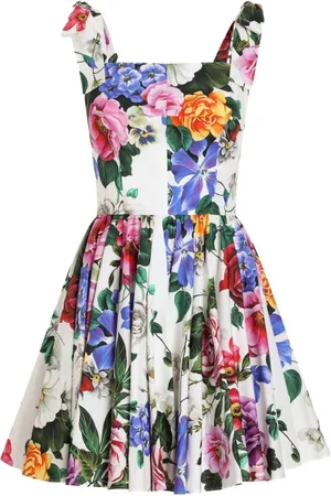 Dolce & Gabbana Femme, Robes, Multicolore, Taille: 36 FR Robes blanches avec des sangles à nouer
