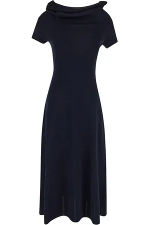 GENTRYPORTOFINO Femme, Robes, Bleu, Taille: 38 FR Robe Élégante Femme