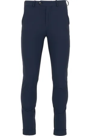 RRD Homme, Pantalons, Bleu, Taille: S Pantalon sur mesure avec ceinture monogramme