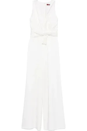 Max Mara Femme, Combinaisons et Ensembles, Blanc, Taille: 40 FR Combinaison Blanche en Cady avec Couture