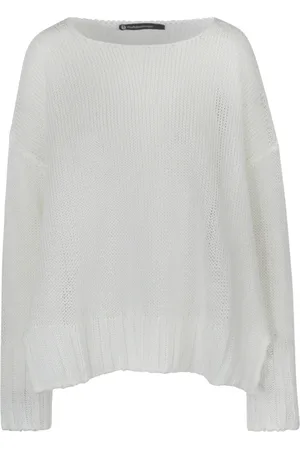 PIERANTONIO GASPARI Femme, Pulls, , Taille: 36 FR Pull Asymétrique en Lin et Coton