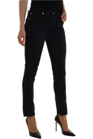 Liu Jo Femme, Jeans, Bleu, Taille: W27 Pantalon Jeans avec Bouton Logo Ourlet Régulier