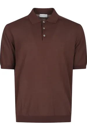 BALLANTYNE Homme, Tops, Brun, Taille: M Polo à manches courtes