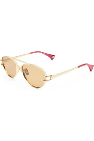 Le Specs Unisex, Accessoires, Jaune, Taille: M Lunettes de soleil Aviator en Bright Gold