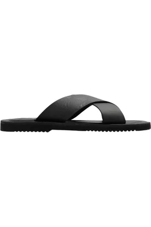 Emporio Armani Homme, Chaussures, Noir, Taille: 41 EU Slides with logo