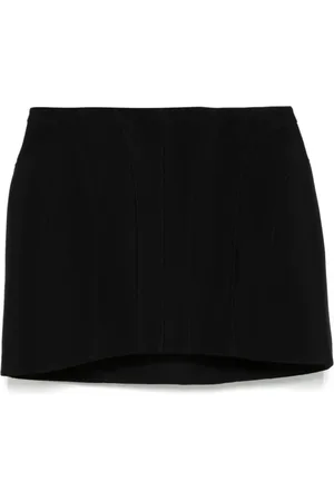 MUGLER Femme, Jupes, Noir, Taille: 38 FR Mini Jupe Sculpturale Noire