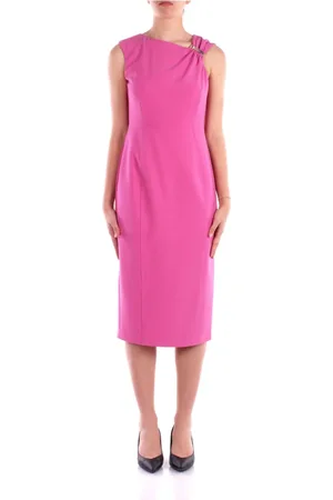 Liu Jo Femme, Robes, Rose, Taille: 40 FR Robe Rose avec Fente Arrière