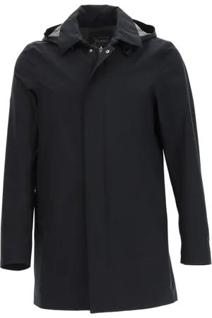 HERNO Homme, Manteaux, Noir, Taille: XL Sweat à capuche Laminar Détachable, Taille 48
