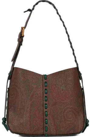 Etro Femme, Sacs, Brun, Taille: ONE Size Sac Bandoulière Paisley Marron Revêtu