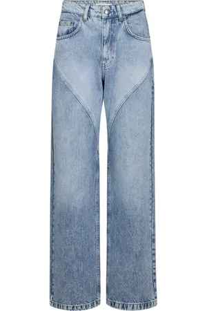 Co`Couture Femme, Jeans, Bleu, Taille: 42 FR Jean à deux tons Straight-Leg