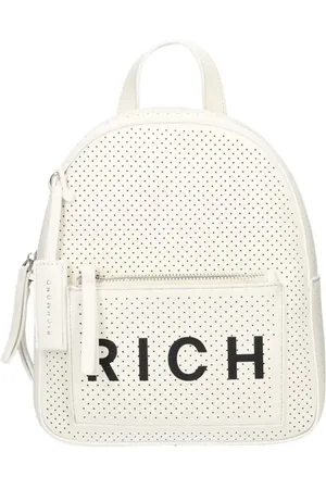 John Richmond Femme, Sacs, Blanc, Taille: ONE Size Sac à dos blanc pour femme avec logo noir