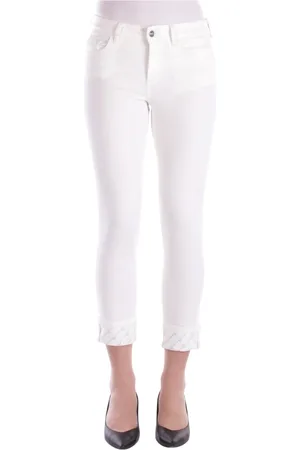 Liu Jo Femme, Jeans, Blanc, Taille: W31 Jean Skinny avec Décorations en Strass