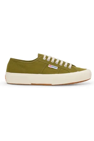 Superga Homme, Chaussures, Vert, Taille: 45 EU Baskets en Toile avec Œillets en Métal