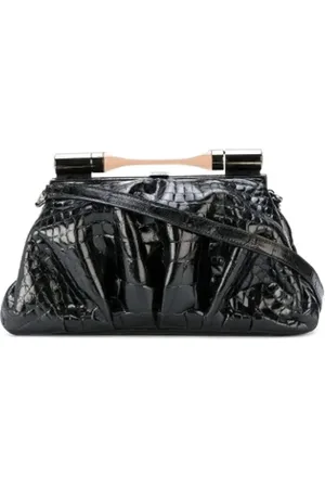 Emporio Armani Femme, Pre-owned, Noir, Taille: ONE Size Pre-owned Cuir sacs-main