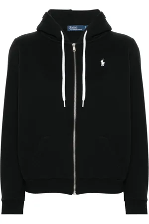 Ralph Lauren Femme, Sweatshirts et sweats à capuche, Noir, Taille: 40 FR Sweat à capuche zippé