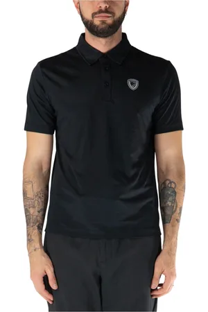 Blauer Homme, Tops, Noir, Taille: L Polo Respirant