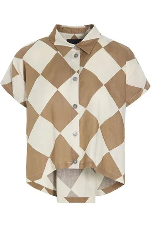Bitte Kai Rand Femme, Blouses et Chemises, Brun, Taille: 46 FR Chemise Harukaze Wet Sand Soft Harlequin