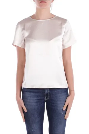 Max Mara Femme, Tops, Blanc, Taille: 42 FR Chemise Ivoire Weekend Blouse