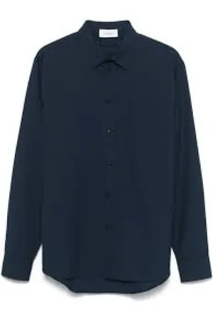 LANEUS Homme, Chemises, Bleu, Taille: M Chemises Casual en Coton pour Hommes
