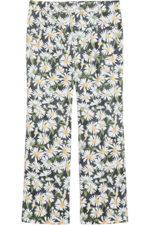 Max Mara Femme, Pantalons, Multicolore, Taille: 40 FR Pantalon Imprimé Floral Évasé