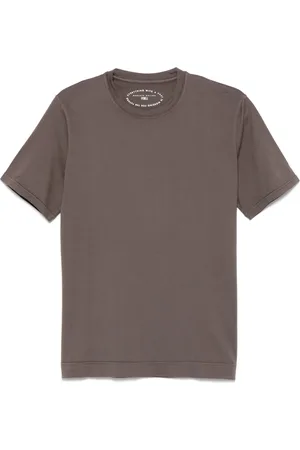 FEDELI Homme, Tops, Brun, Taille: 2XL T-shirt en coton Made in Italy