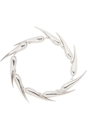 MUGLER Femme, Accessoires, Gris, Taille: ONE Size Bracelet à pointe en argent poli