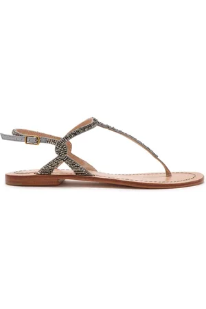 Maliparmi Femme, Chaussures, Gris, Taille: 41 EU Coupes & Perles Sandale