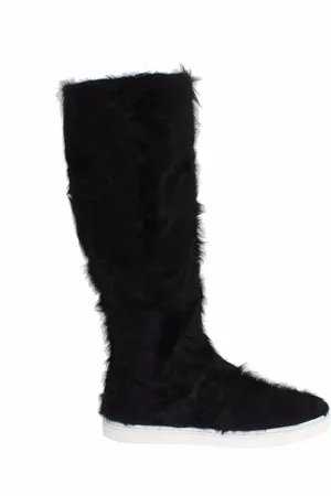 Dolce & Gabbana Femme, Chaussures, Noir, Taille: 36 EU Bottes d`hiver