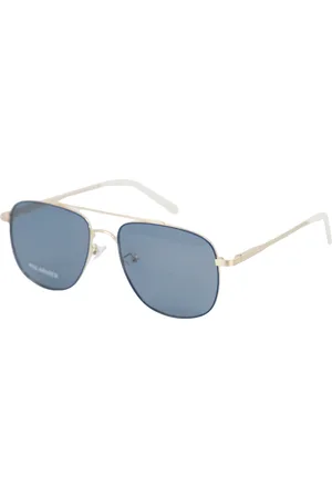 Le Specs Unisex, Accessoires, Jaune, Taille: M Lunettes de Soleil Aviateur Polarisées en Or