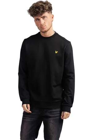 Lyle & Scott Homme, Sweatshirts et sweats à capuche, Noir, Taille: L Pull en Polaire Noir Homme