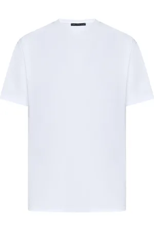 LOW BRAND Homme, Tops, Blanc, Taille: L T-shirt col rond blanc pour homme
