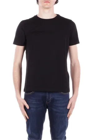 GCDS Homme, Tops, Noir, Taille: L T-shirt Noir avec Logo Coupe Slim