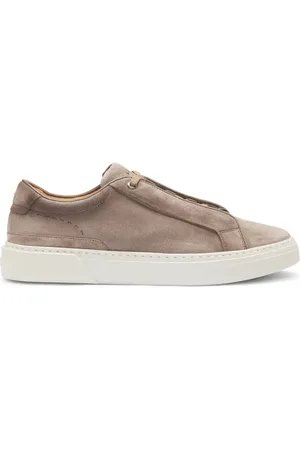 HUGO BOSS Homme, Chaussures, Gris, Taille: 42 EU Chaussures en Cuir Gris et Caoutchouc