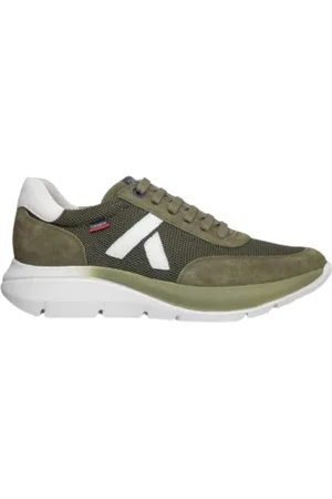 CallagHan Homme, Chaussures, Vert, Taille: 40 EU Baskets en daim vert et textile