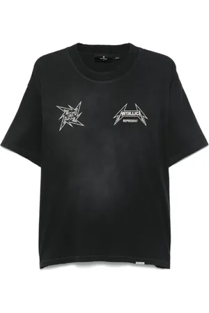 Represent Homme, Tops, Noir, Taille: S T-shirt anniversaire Metallica